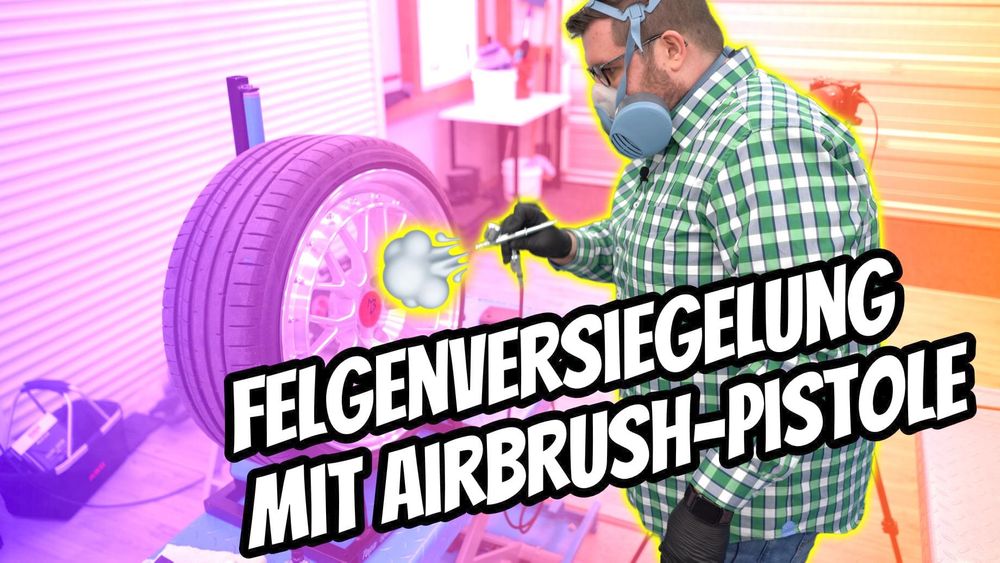 Felgen im Airbrush-Verfahren versiegeln