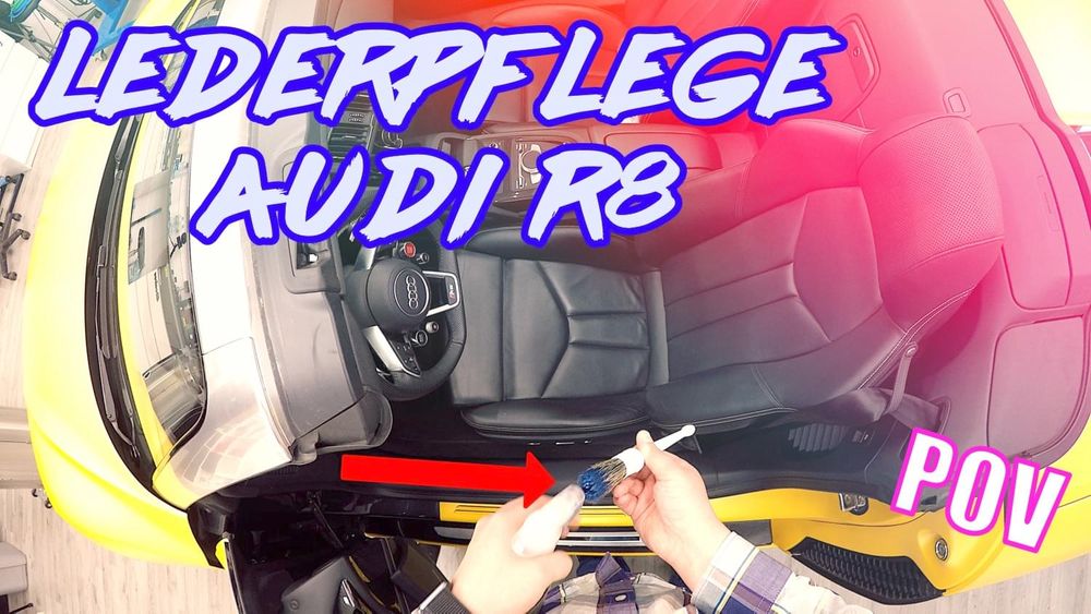 Lederreinigung- und pflege am R8 in Echtzeit