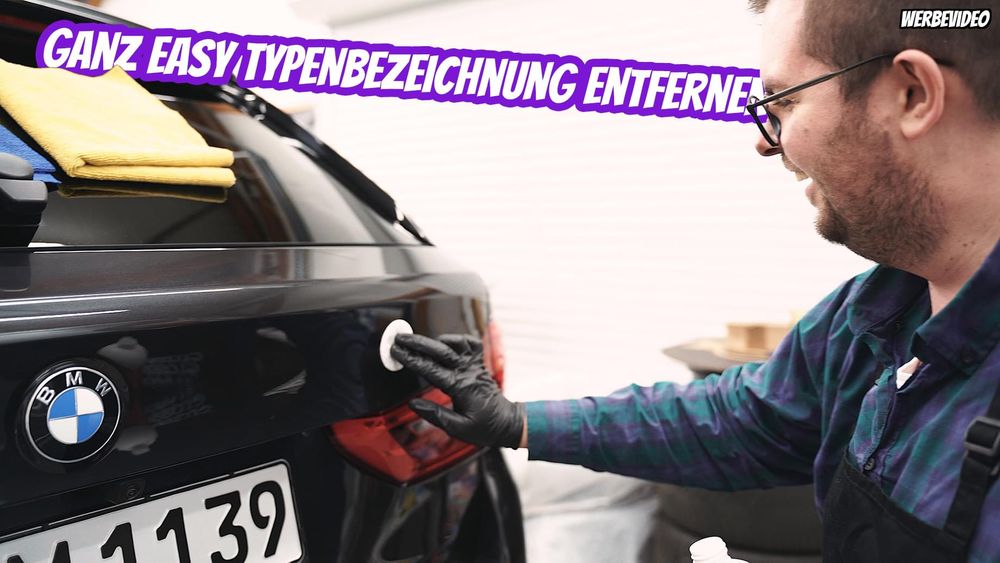 Ganz Easy Typenbezeichnung / Modellschriftzug entfernen