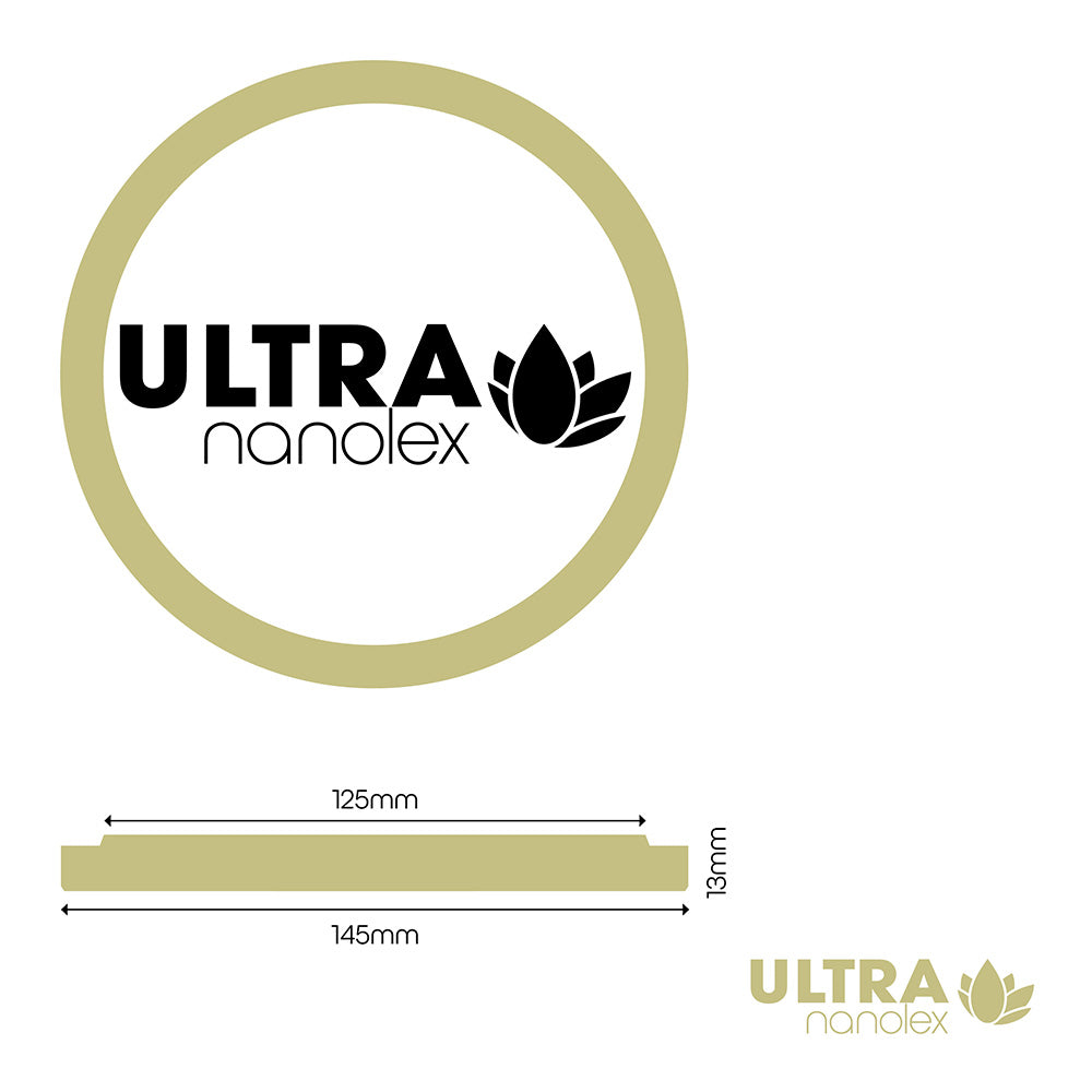 Nanolex Polierpad Beige 145-125mm (Ultra Cut, Flach) 3er SET