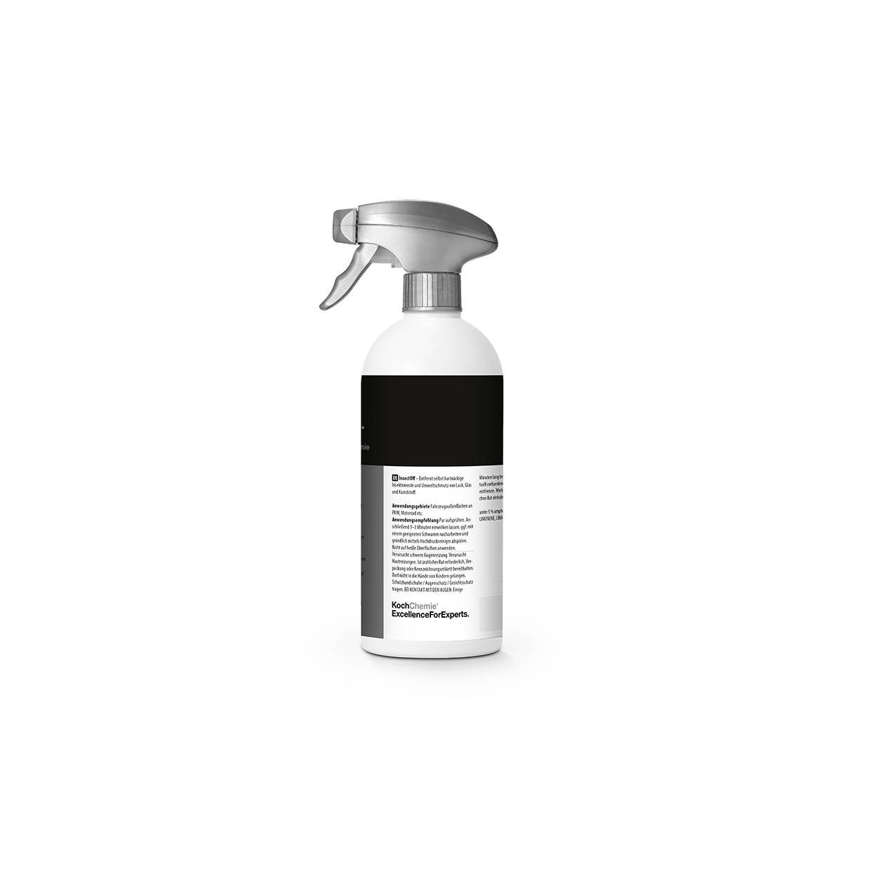 Koch Chemie InsectOff 500 ml – Rückseite mit Anwendungshinweisen