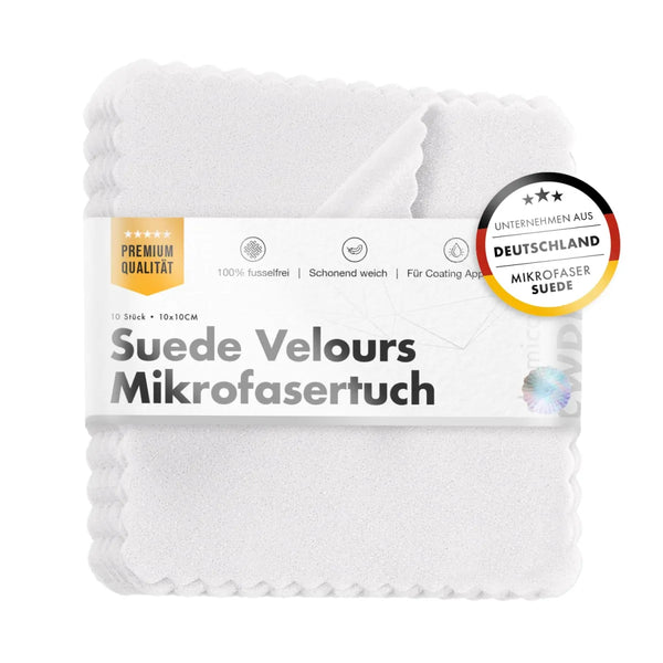 Suede Towel Pack Weiß Verlourstücher 10×10cm 10Stk.