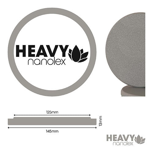 Nanolex Polierpad Grau 145-125mm (Hard Cut, Flach) 3er SET