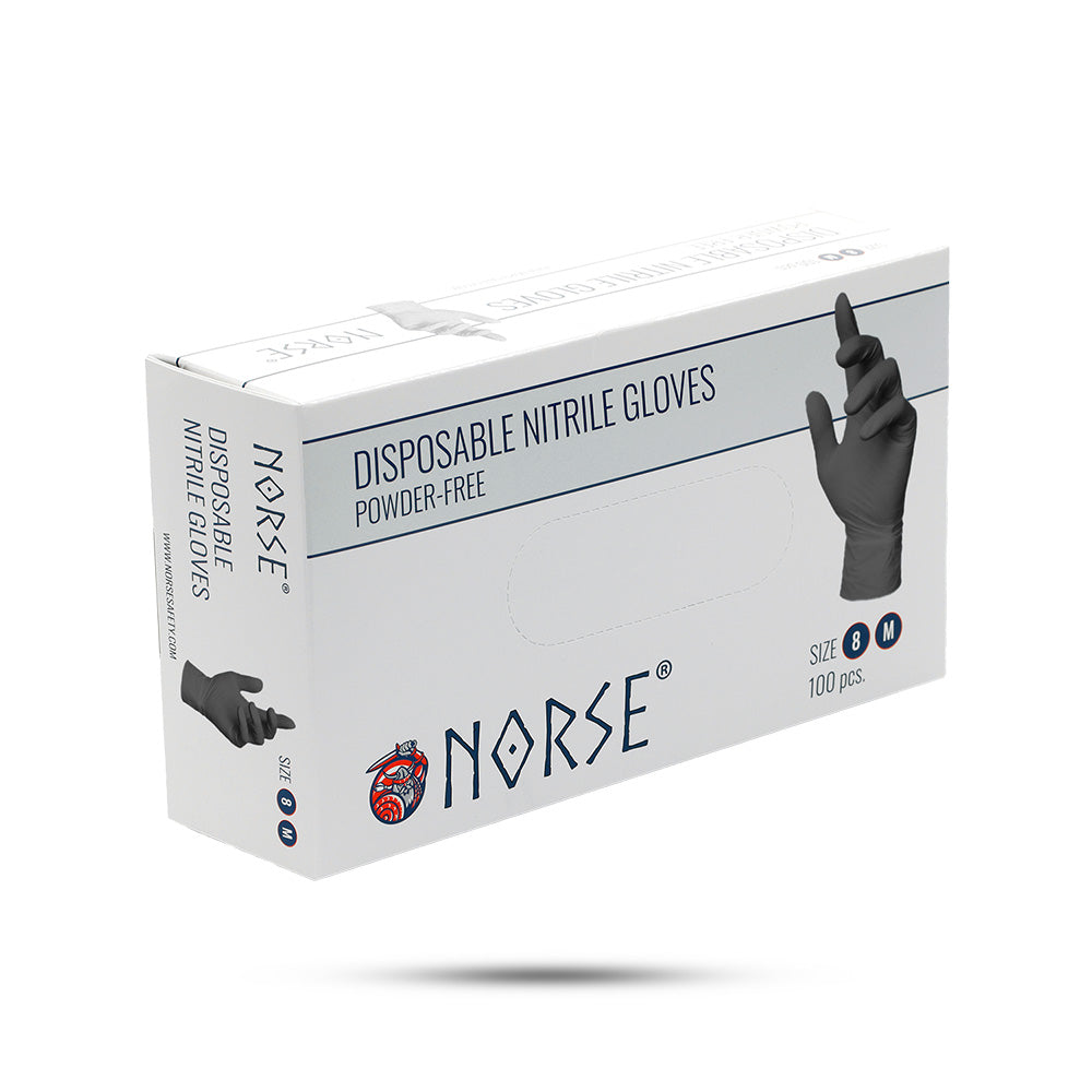 Norse Nitrilhandschuh Schwarz 100 Stück