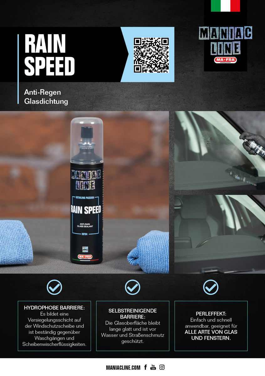 Maniac Rainspeed - Scheiben und Glasversiegelung 100ml