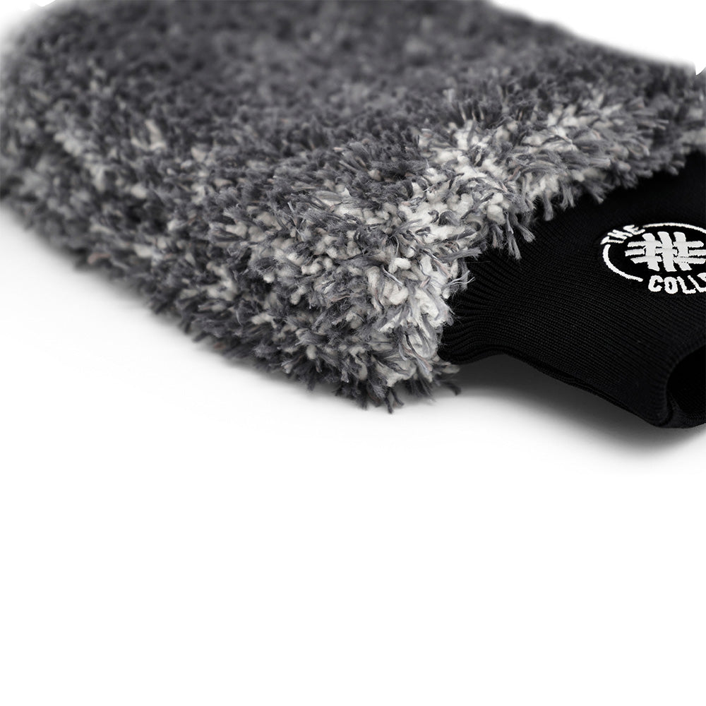 The Collection Wash Mitt - Waschhandschuh Grau Weiss