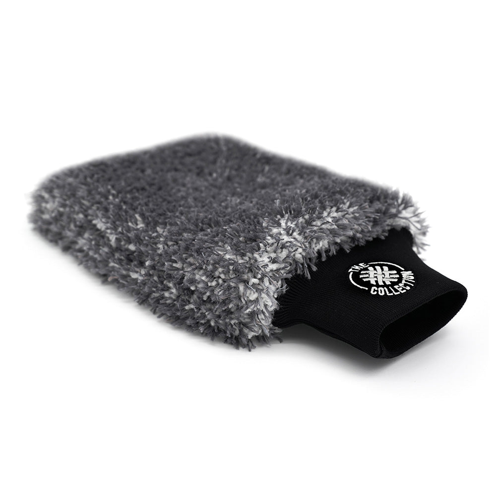 The Collection Wash Mitt - Waschhandschuh Grau Weiss