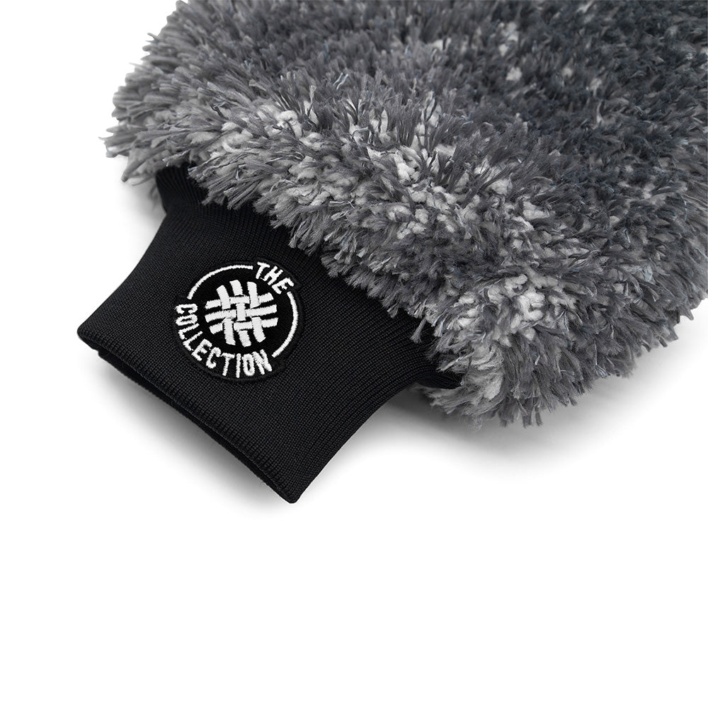 The Collection Wash Mitt - Waschhandschuh Grau Weiss
